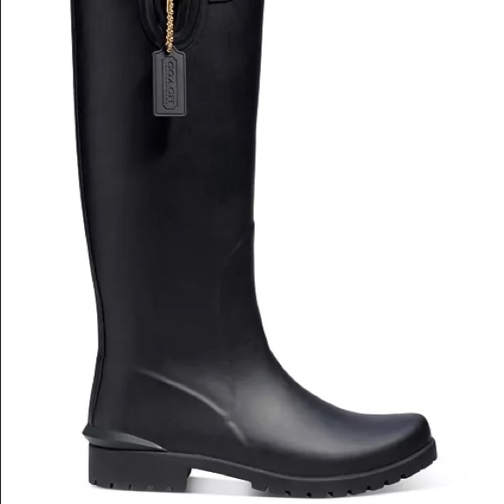 COACH RAIN BOOTS - Picture 2 of 9